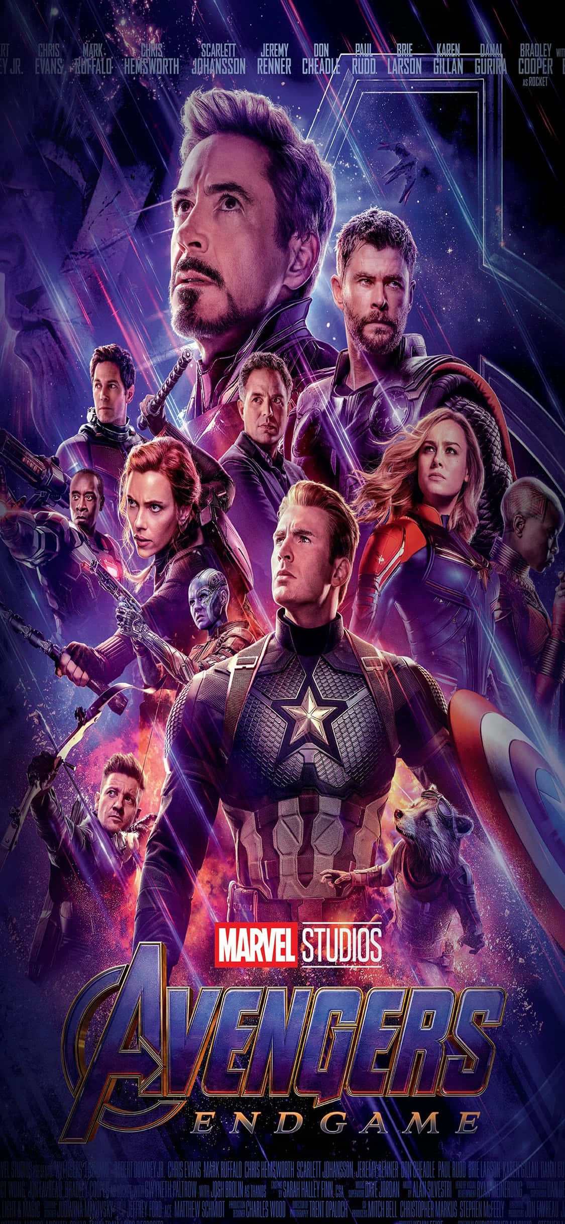 avengers - póster del final del juego con los personajes Fondos de pantalla