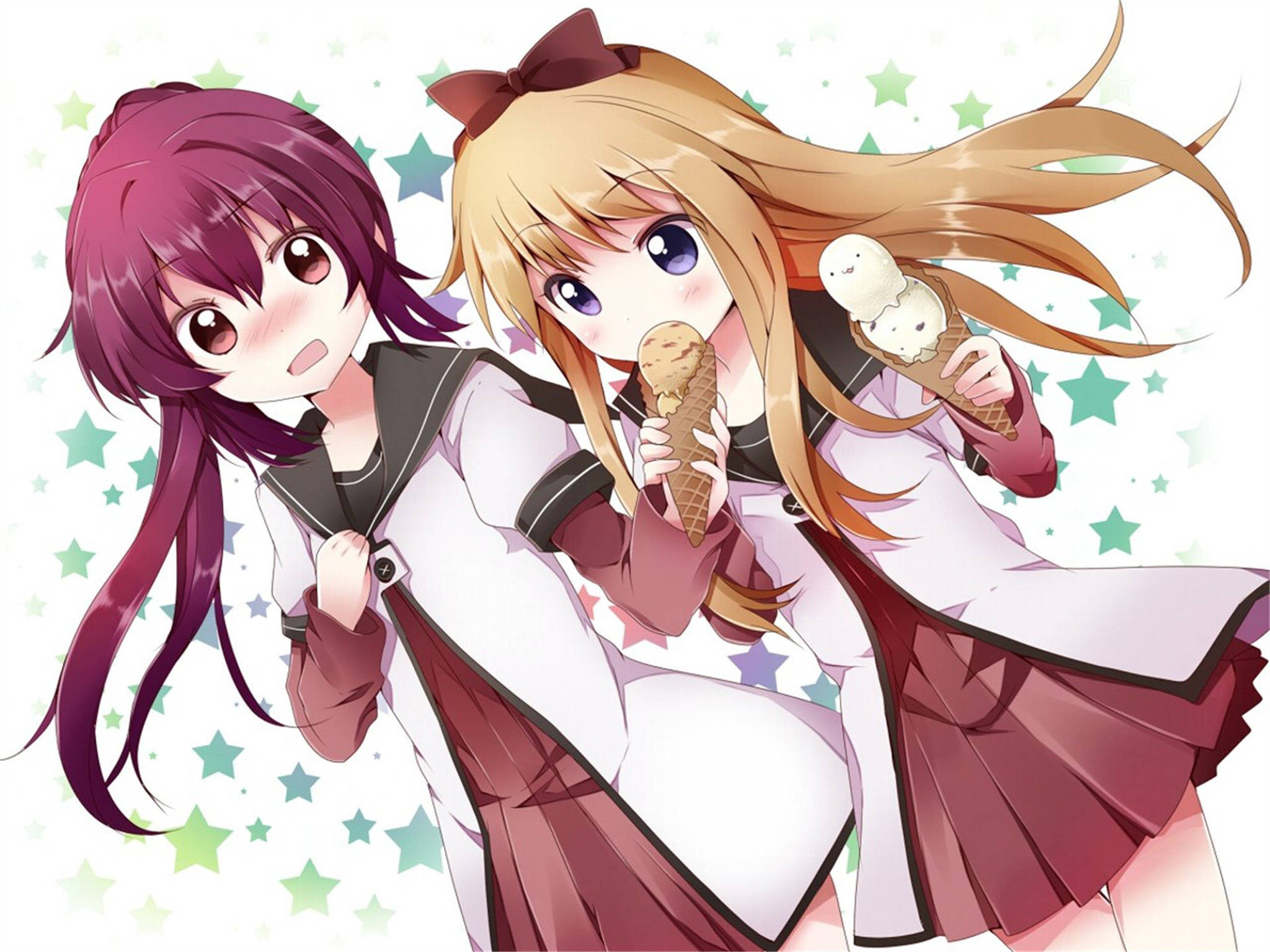 Ayano y Kyoko, pareja anime lesbiana Fondos de pantalla