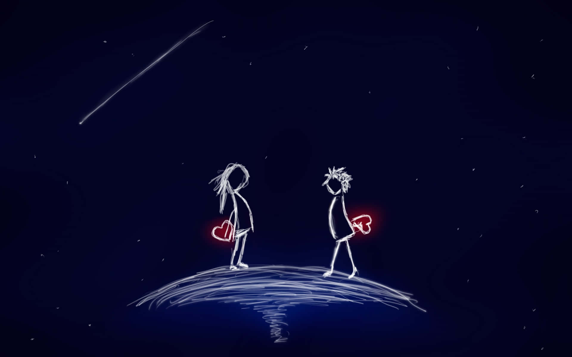 Azul Oscuro Romántico Fondos de pantalla