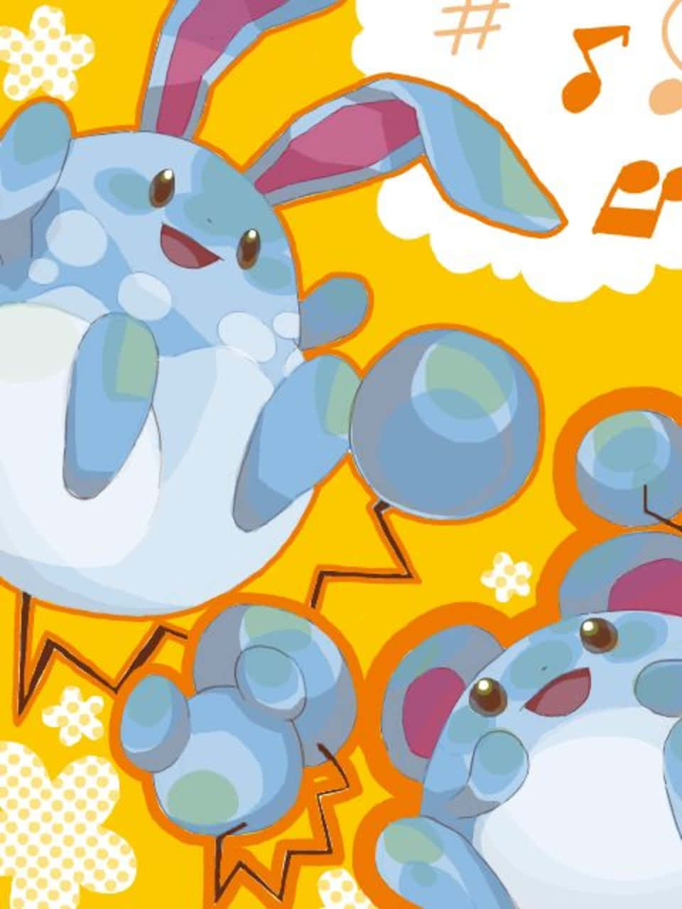 Azumarill Naranja Fondos de pantalla