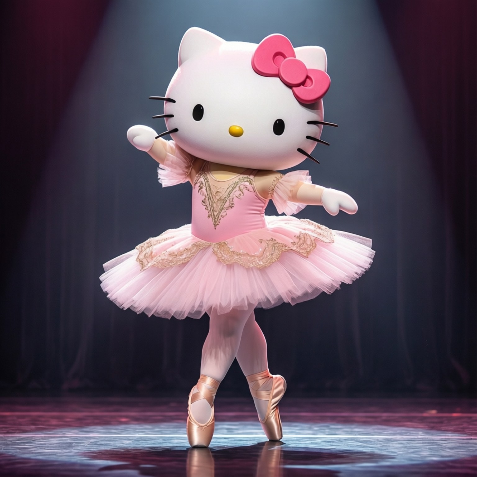 Bailarina Hello Kitty Fondos de pantalla
