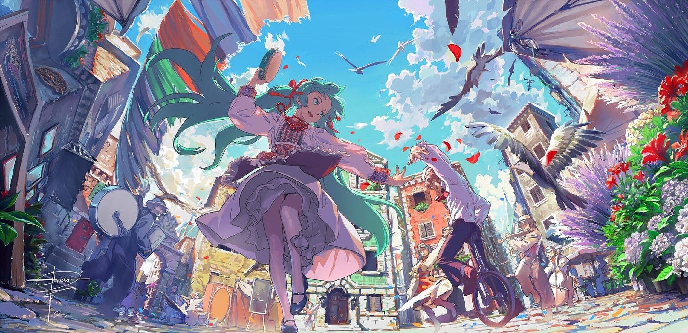 Baile Festivo de Anime Fondos de pantalla