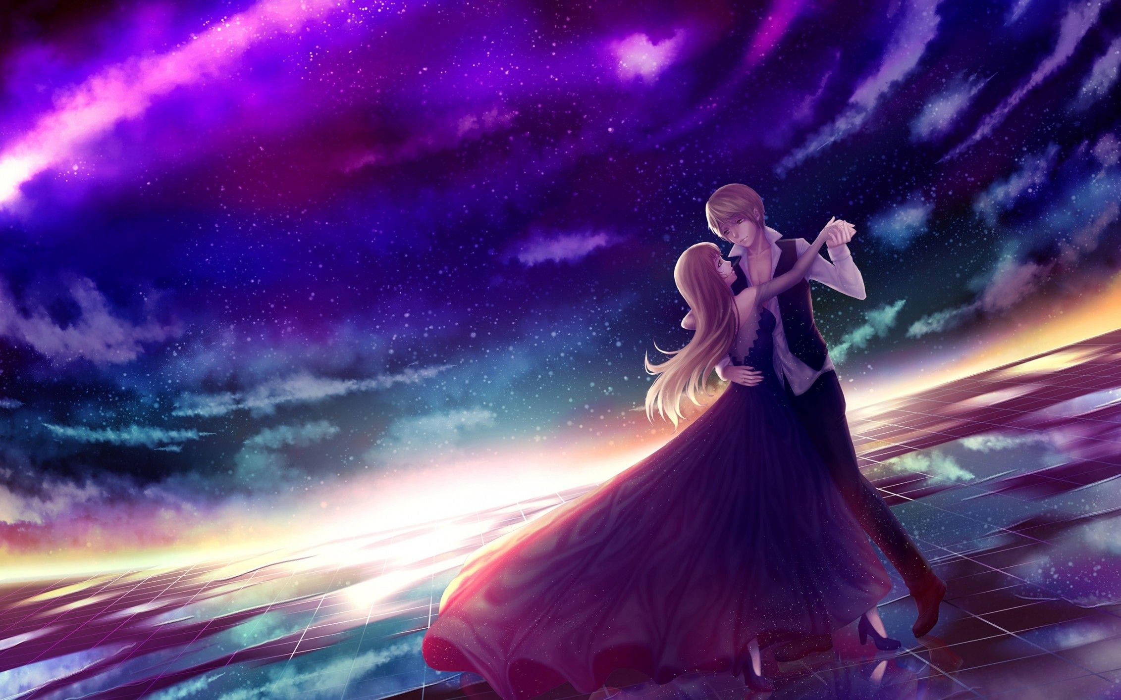 Baile romántico de anime Fondos de pantalla