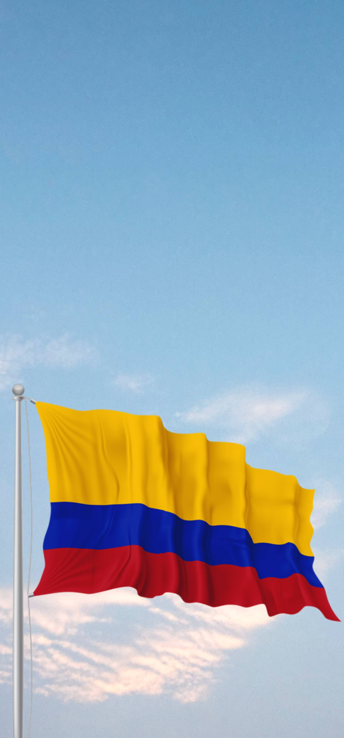 Bandera de Colombia en el Cielo Fondos de pantalla