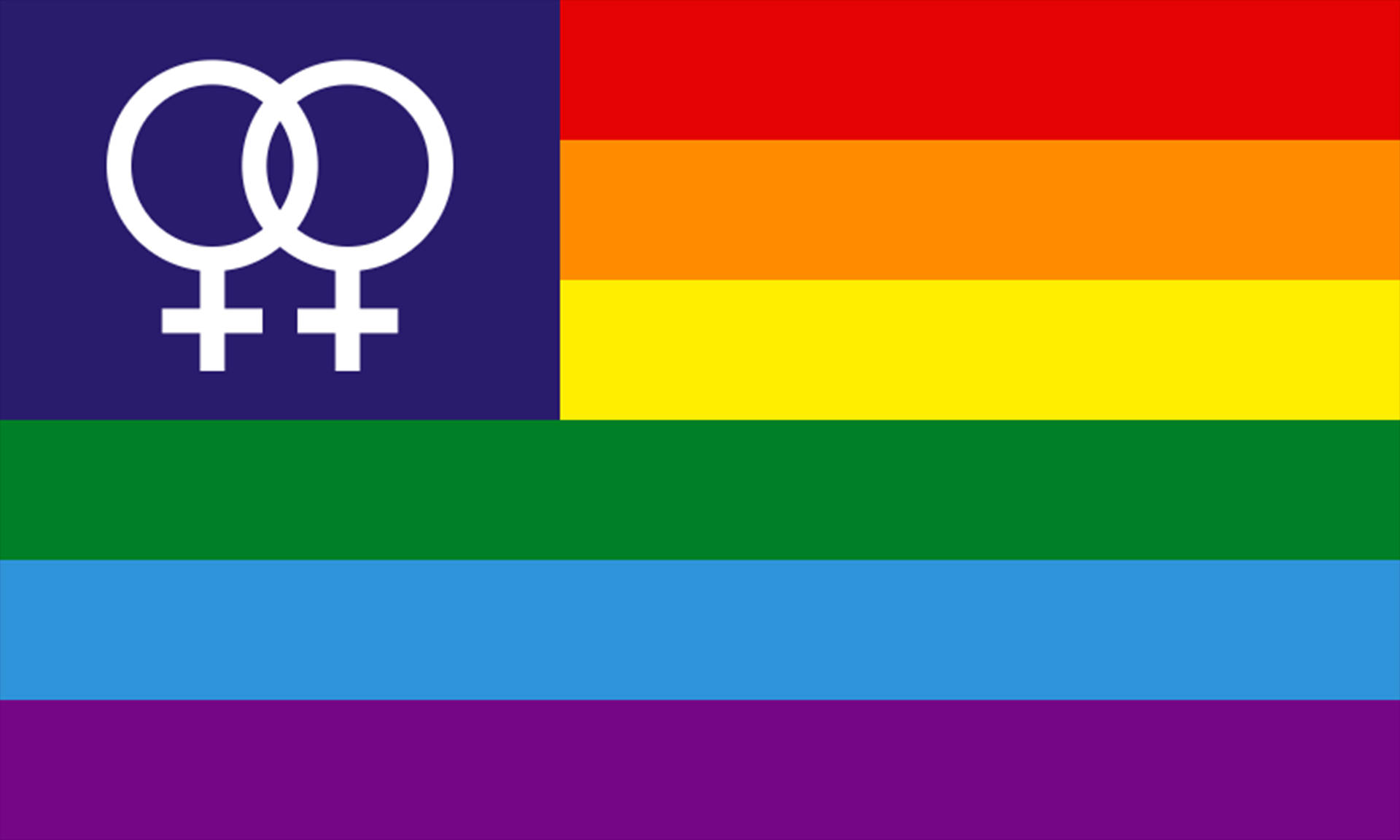 Bandera Estética Lésbica de Venus Doble Fondos de pantalla