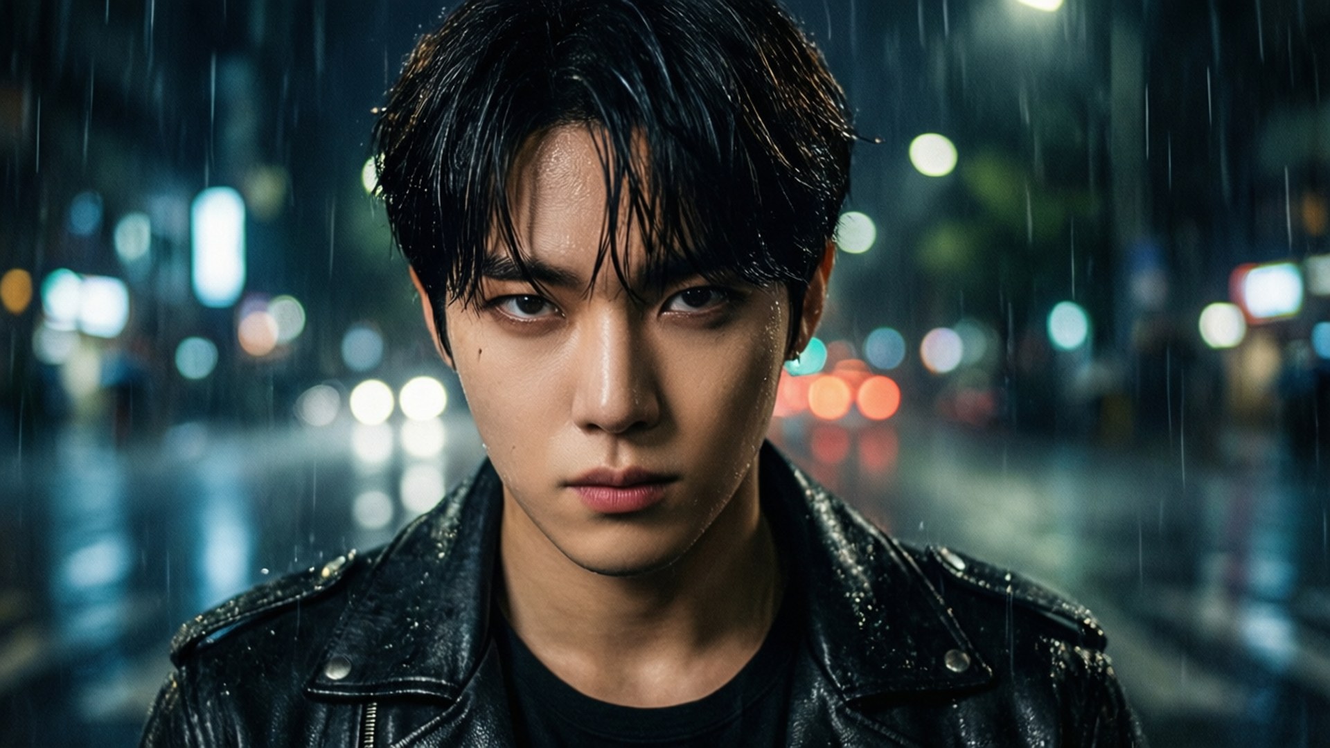 Bang Chan bajo la lluvia Fondos de pantalla