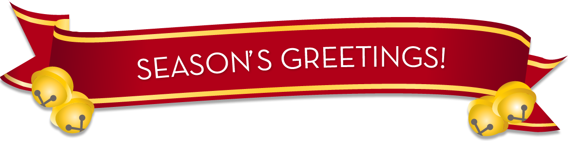 Banner de Felices Fiestas con Campanas Fondos de pantalla