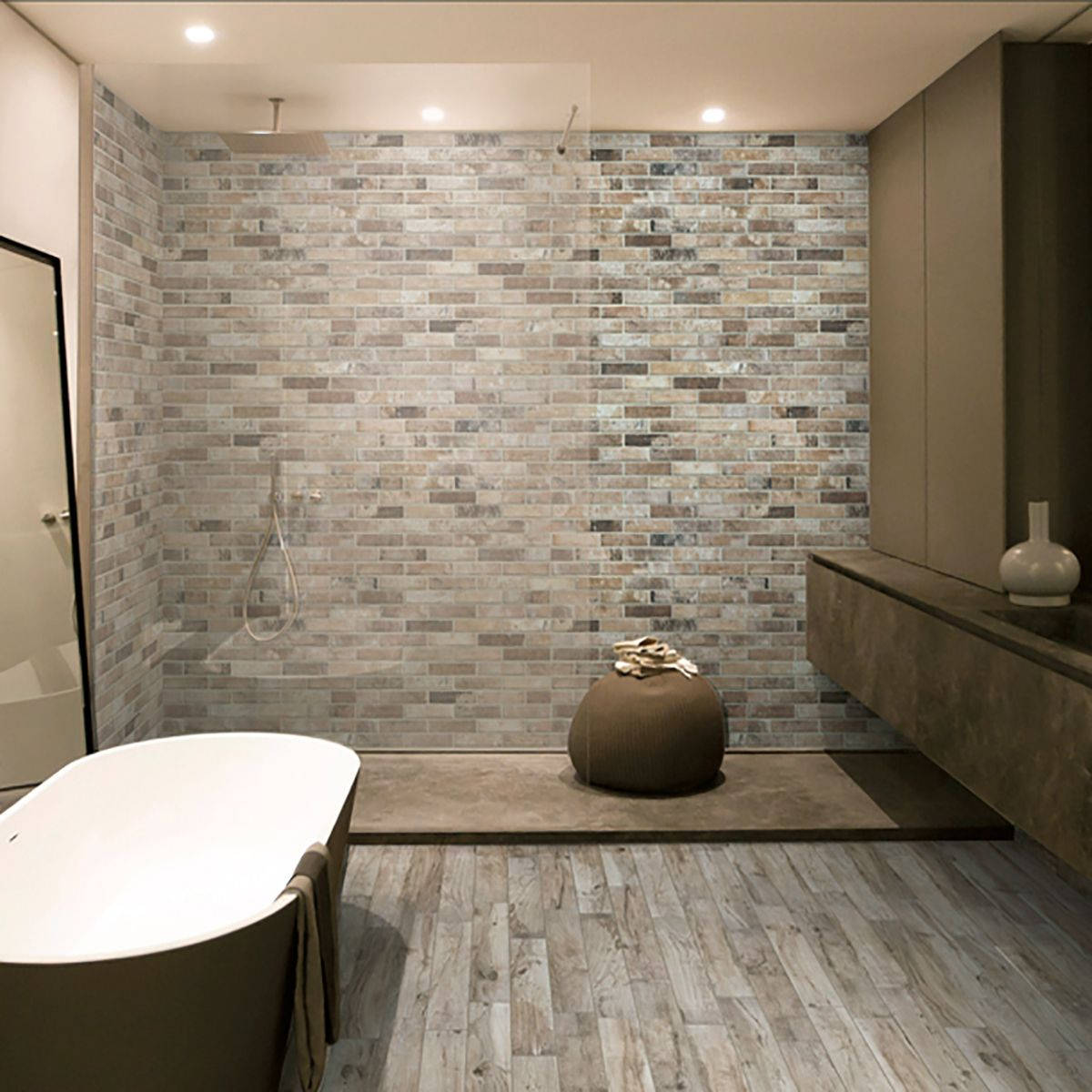 Baño Moderno con Pisos de Porcelanato de Alta Gama Fondos de pantalla