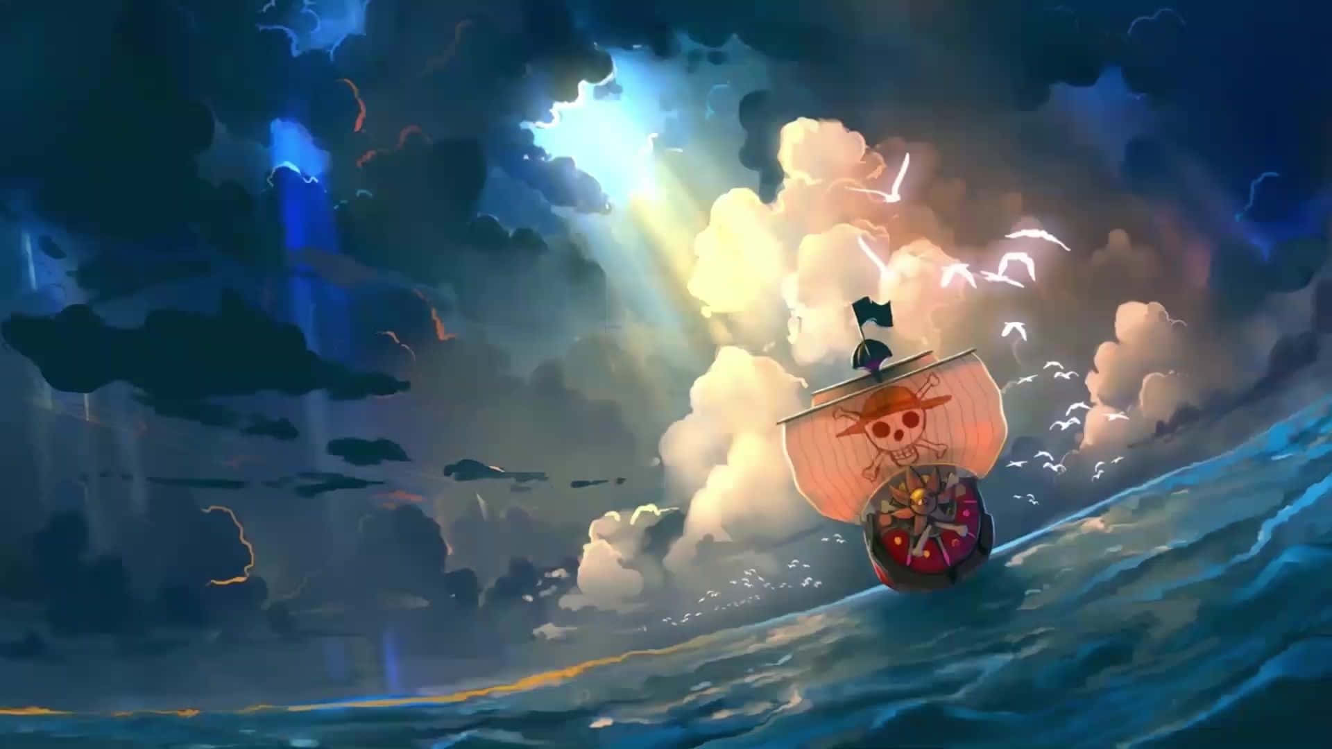 Barco pirata genial de One Piece Fondos de pantalla