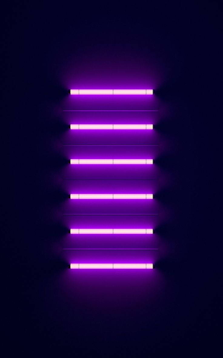 Barras de Luz Púrpura Neón para iPhone en 4K Fondos de pantalla