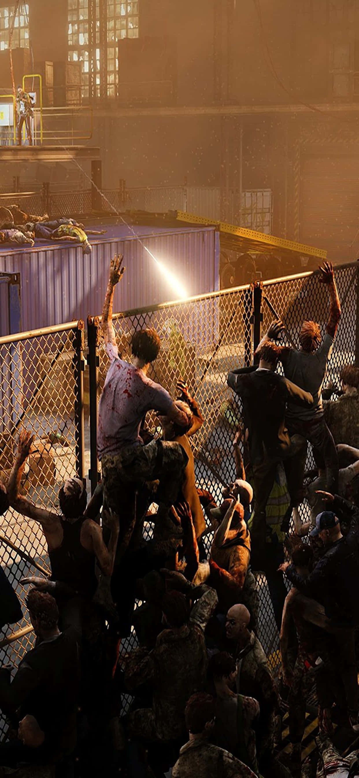 Barrera de Zombis Fondo de iPhone XS Max World War Z Fondos de pantalla