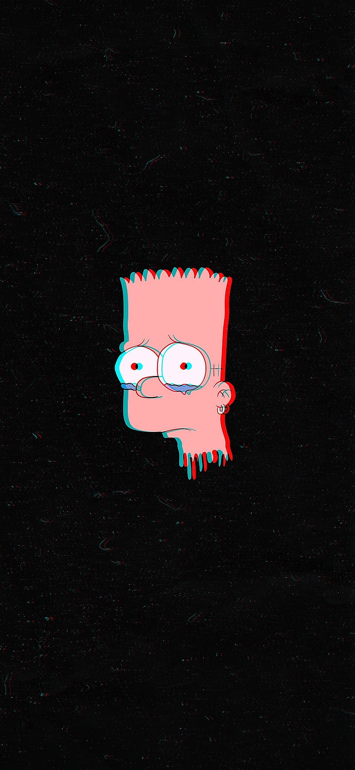 Bart Simpsons Cabeza Rosa Triste Fondos de pantalla