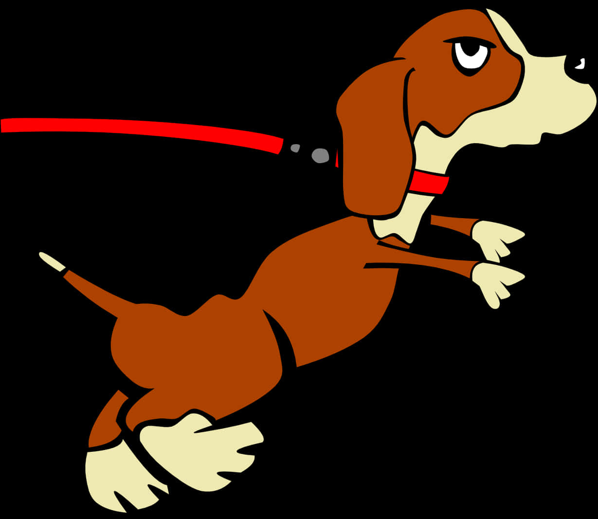Basset Hound Saltando en Dibujo Animado Fondos de pantalla