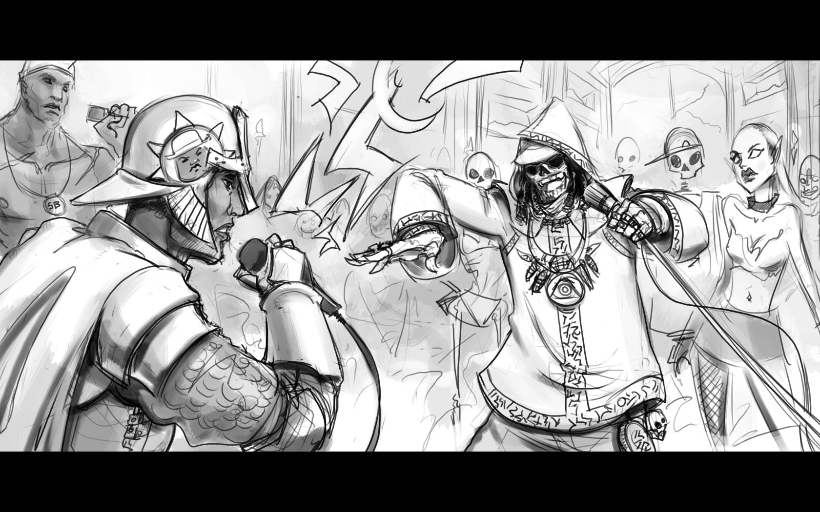 Batalla de Rap en Dibujo Genial Fondos de pantalla