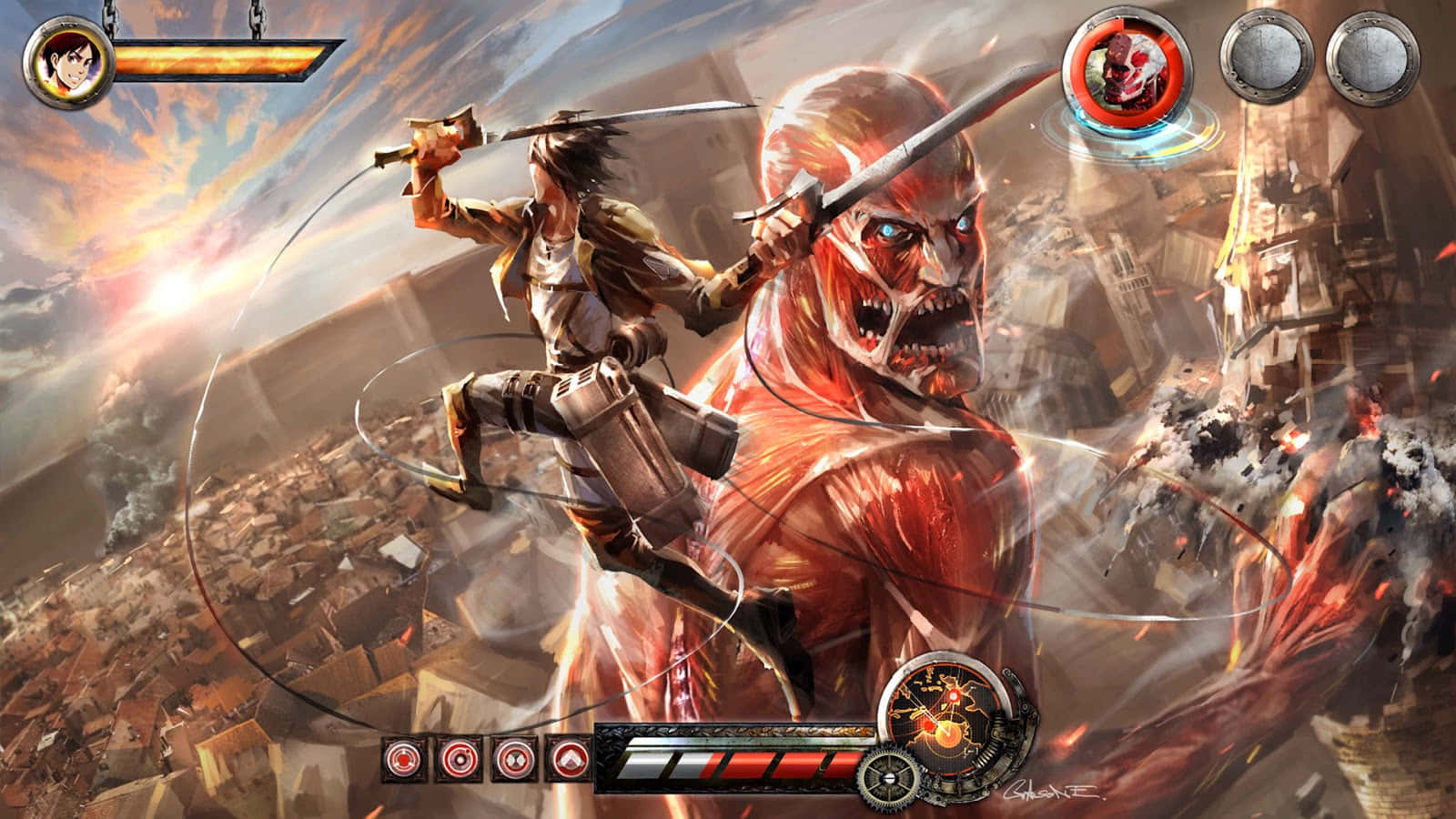 Batalla final de Attack on Titan: juego anime Fondos de pantalla