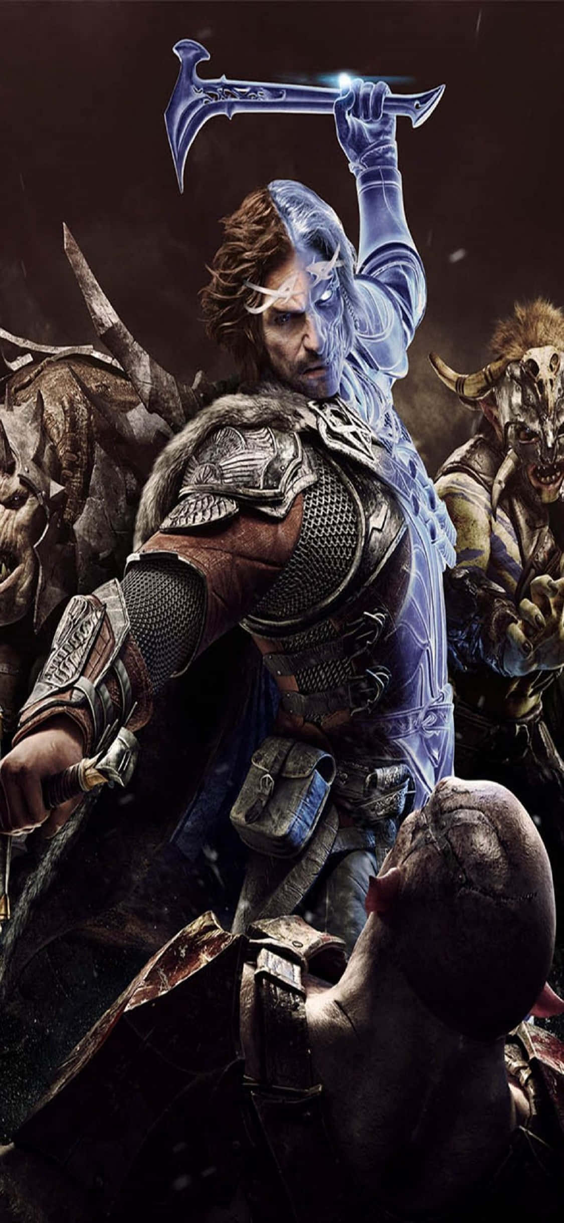 Batalla heráldica en la Sombra de Mordor - Fondo iPhone X Fondos de pantalla