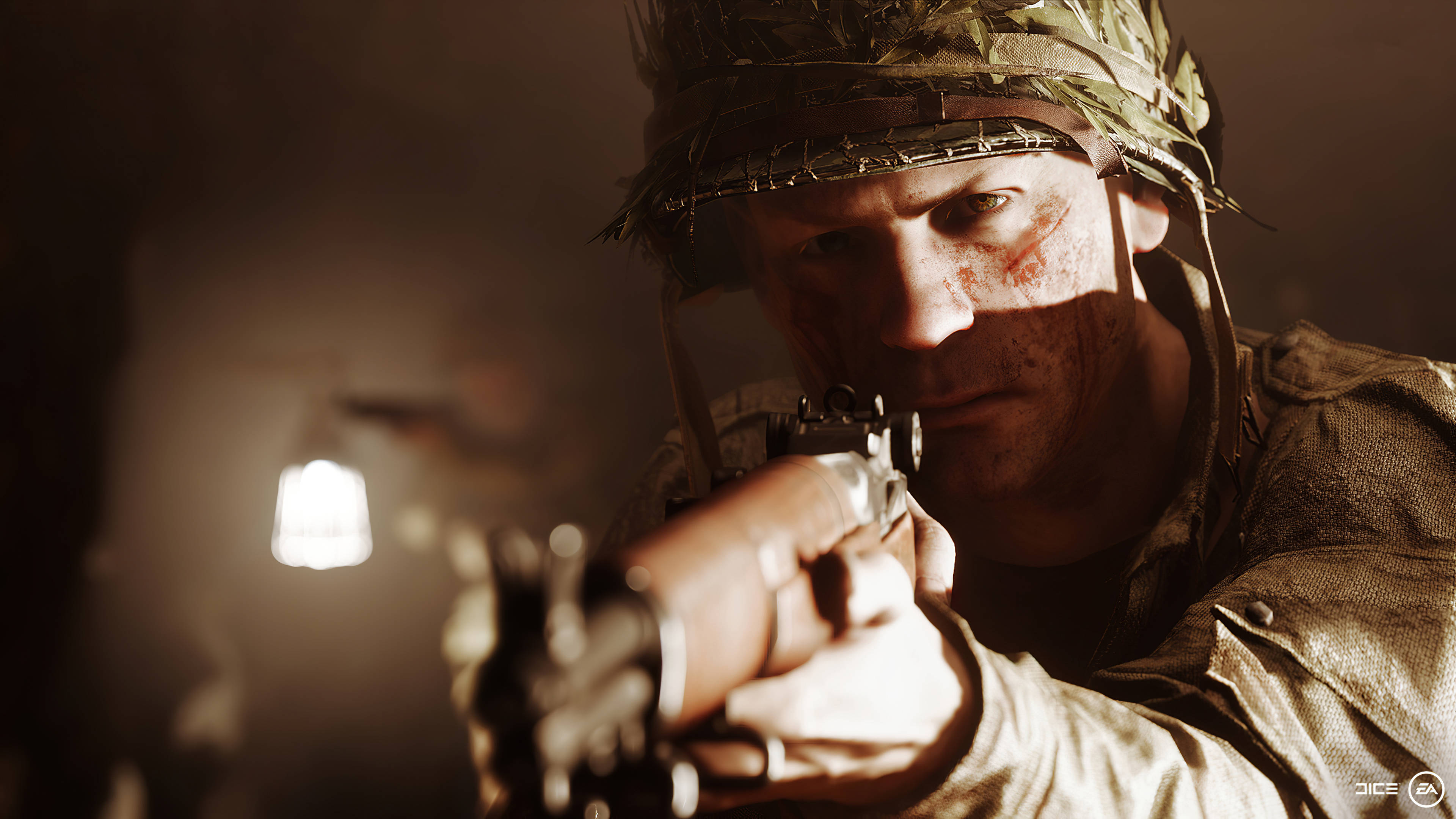 Battlefield 5 4K Primer Plano Apuntando con Arma Fondos de pantalla