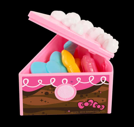 Baúl de juguetes temático de Hello Kitty Fondos de pantalla