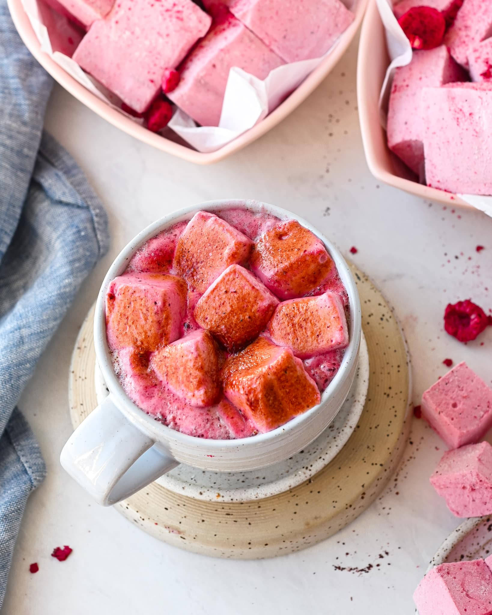 Bebida de Malvavisco de Frambuesa Rosa Fondos de pantalla