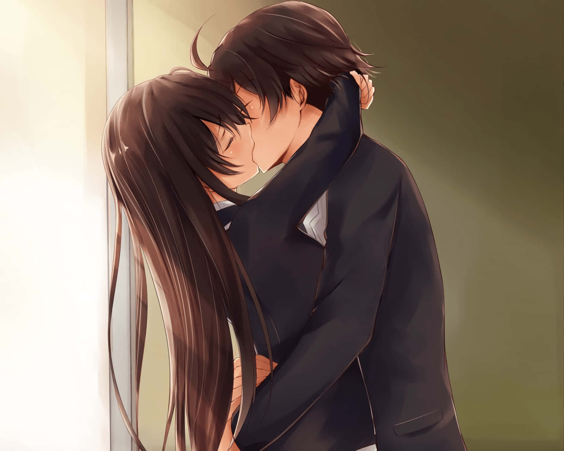 Beso de Amor en Cita de Pareja Fondos de pantalla