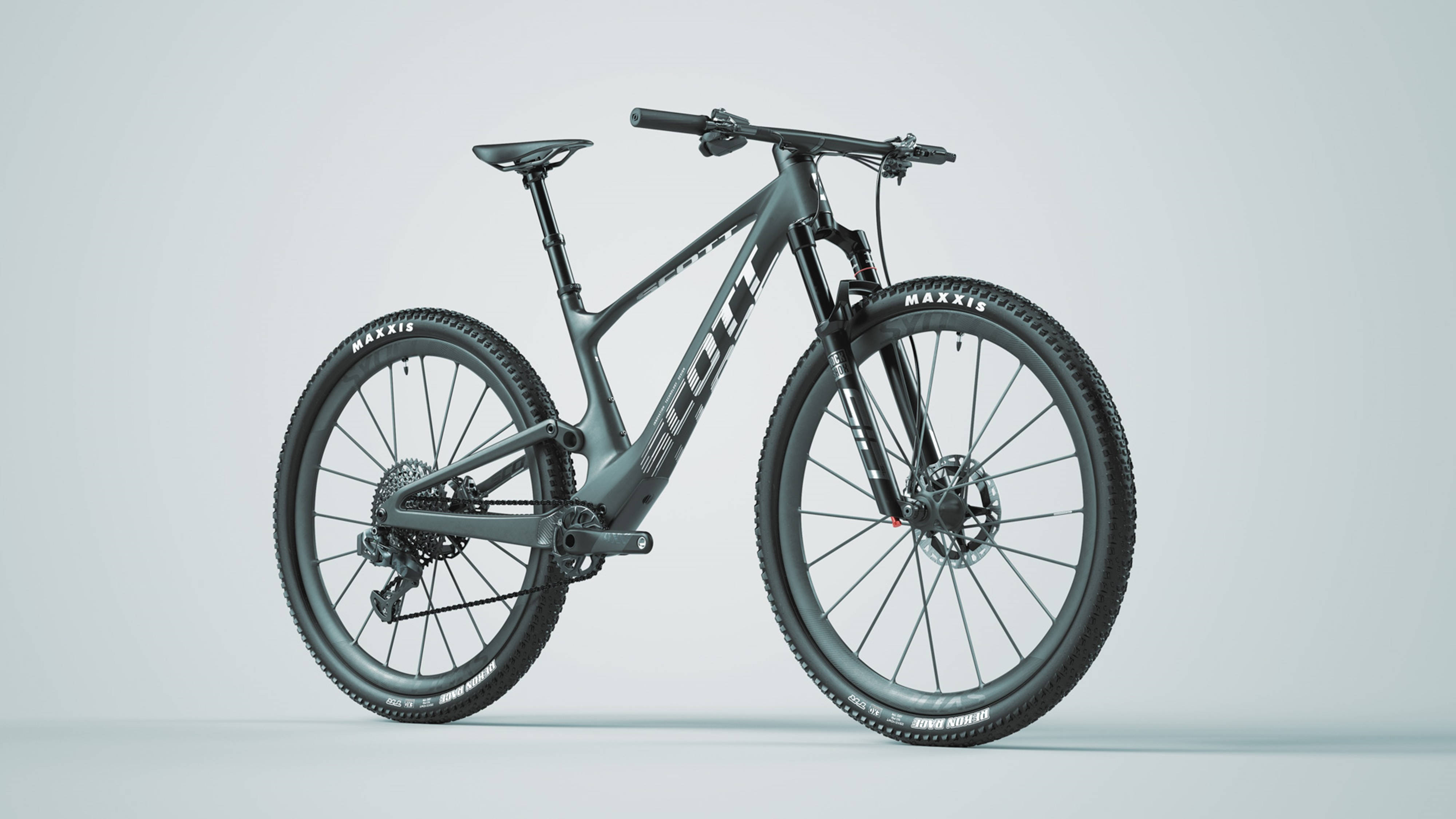 Bicicleta de montaña 2022 Scott Maxxis Spark Black 4K Fondos de pantalla