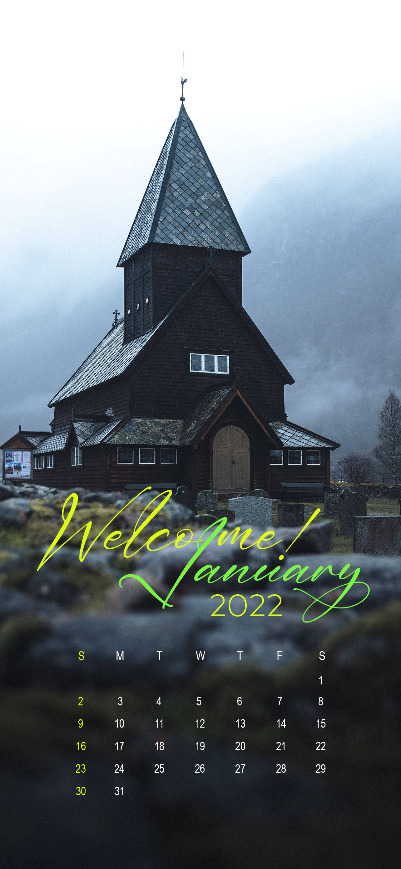 Bienvenido Enero Iglesia Fondos de pantalla