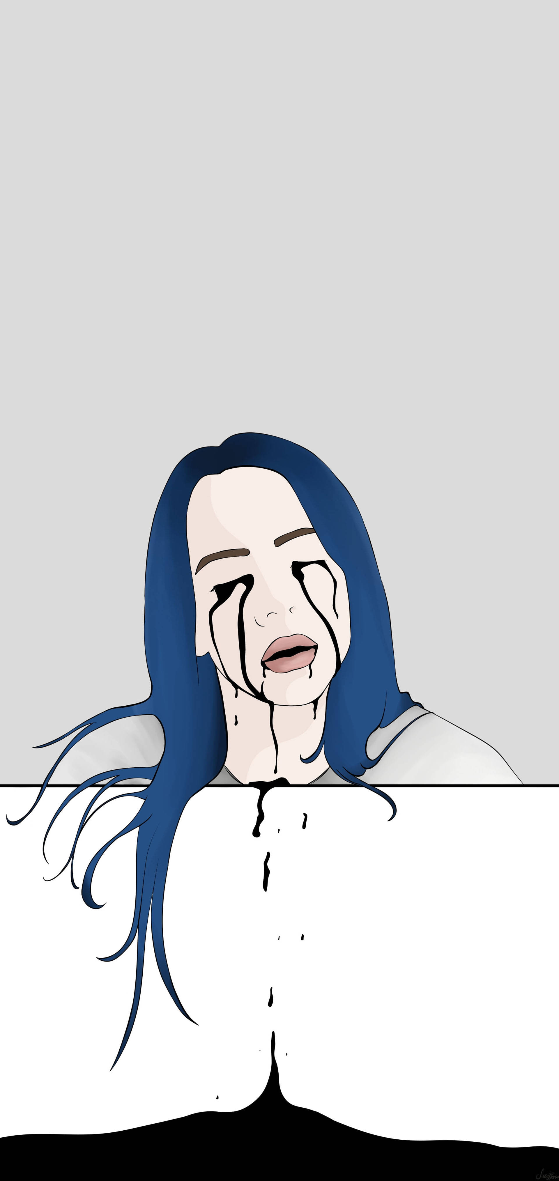Billie Eilish Dibujo Triste Fondos de pantalla