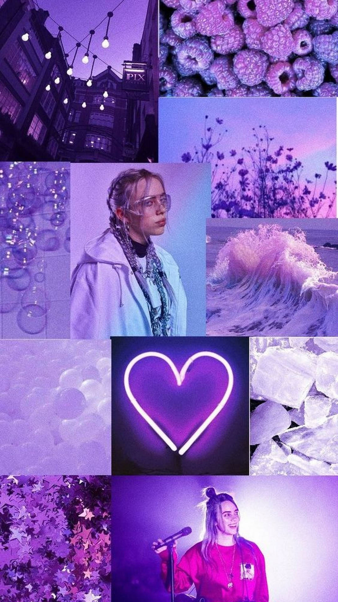 Billie Eilish Estética Lila Claro Fondos de pantalla