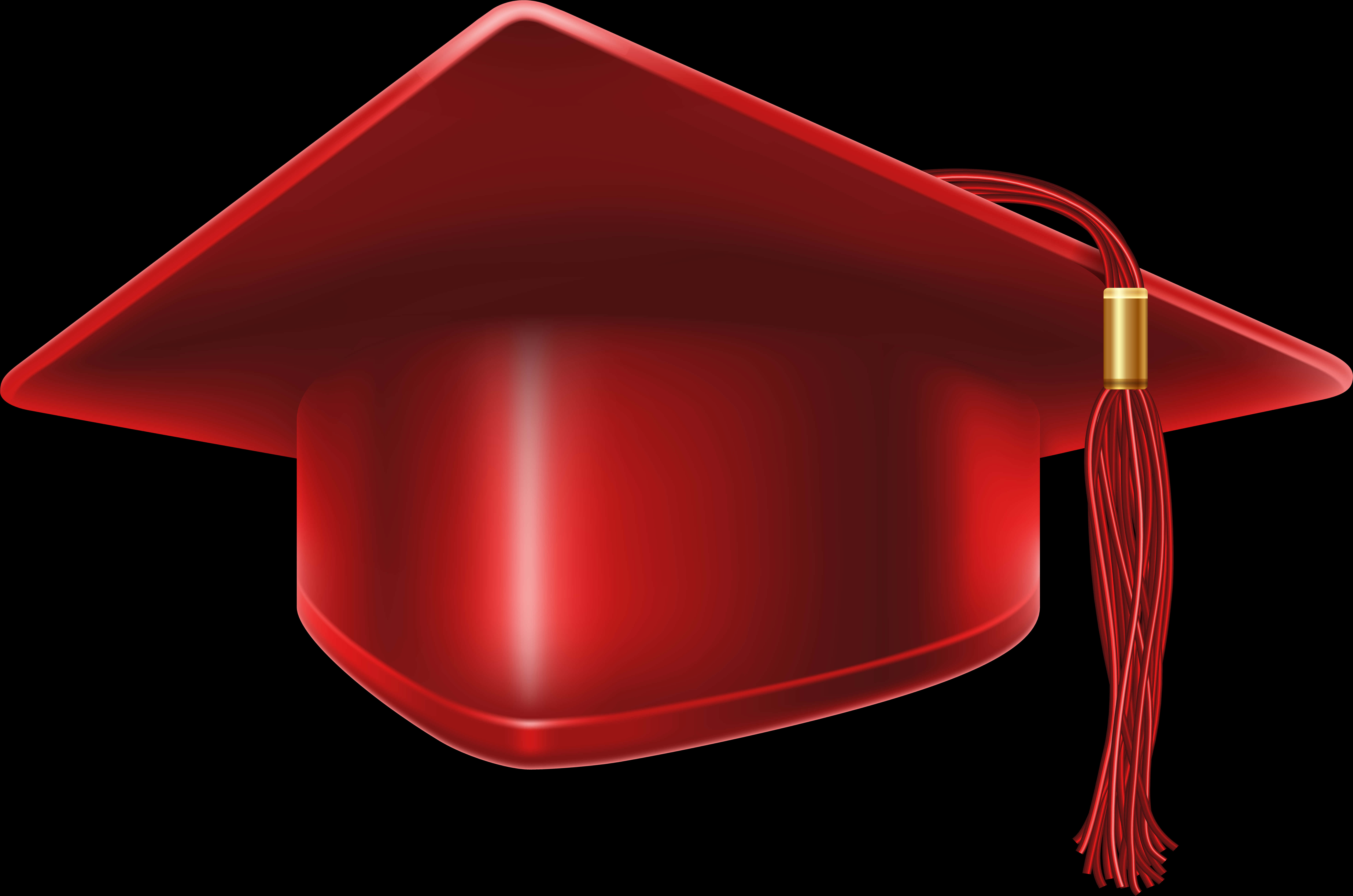 Birrete de Graduación Rojo Aislado Fondos de pantalla