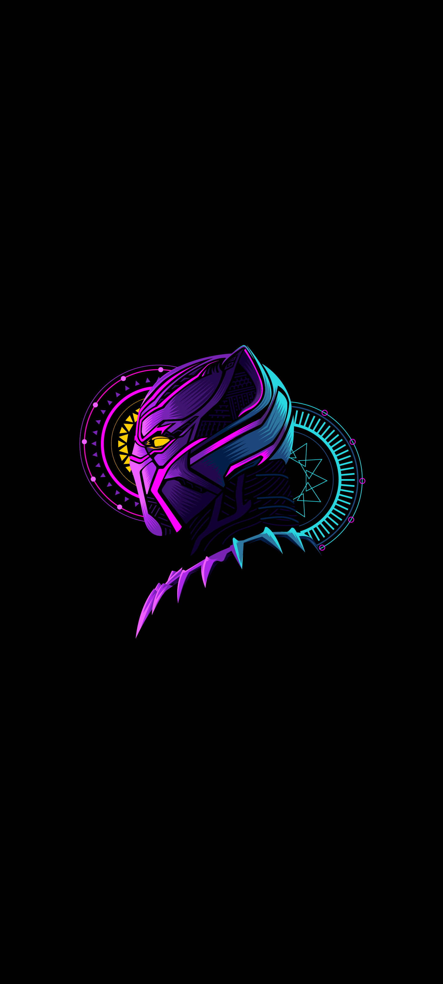 Black AMOLED Black Panther Fondos de pantalla