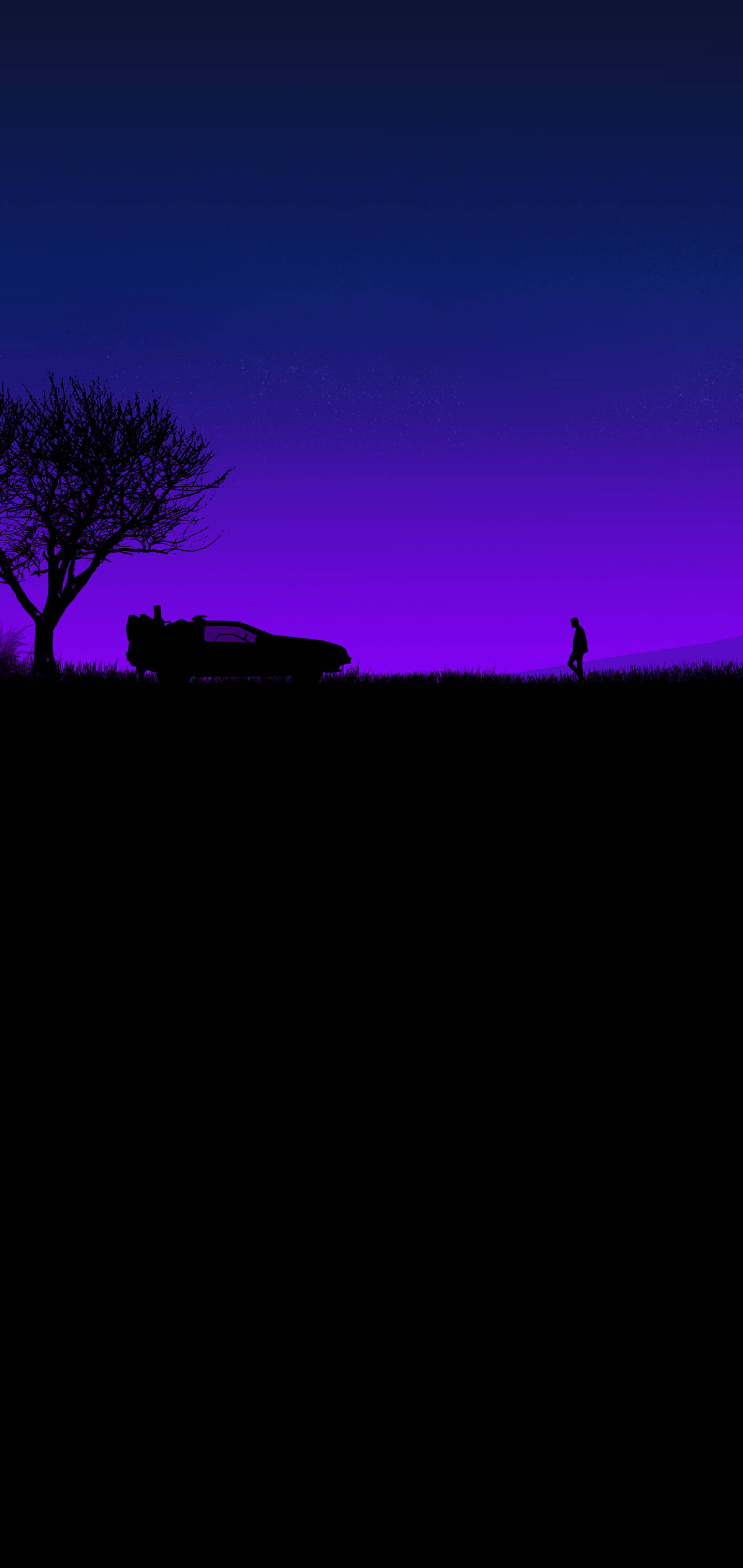 Black And Purple Aesthetic Scene Fondos de pantalla