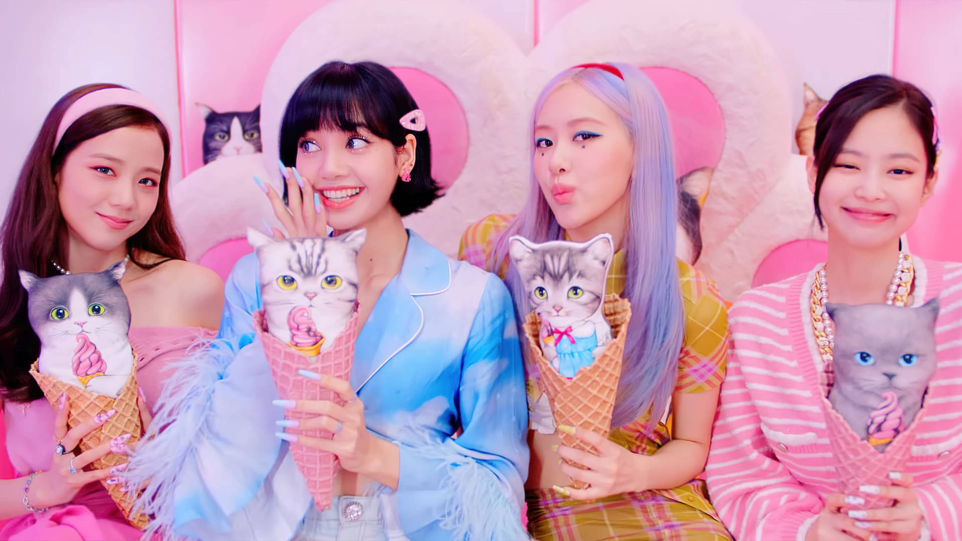 Blackpink lindo video musical de Ice Cream Fondos de pantalla