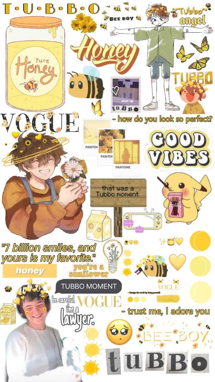 Blanco Amarillo Estético Tubbo Fondos de pantalla