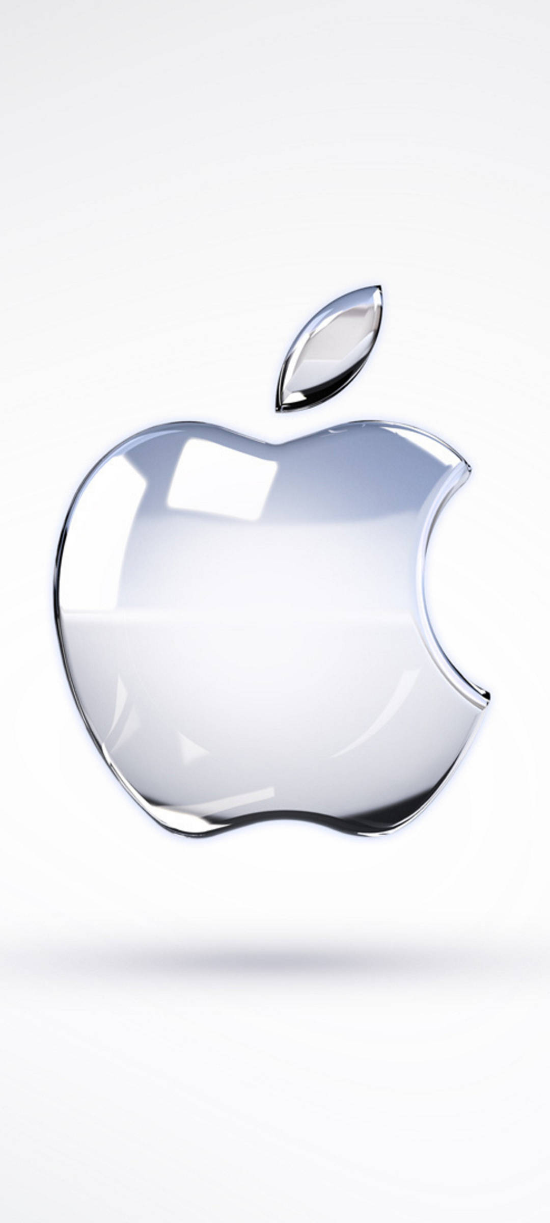 Blanco con Logo de Apple Plateado iPhone Fondos de pantalla
