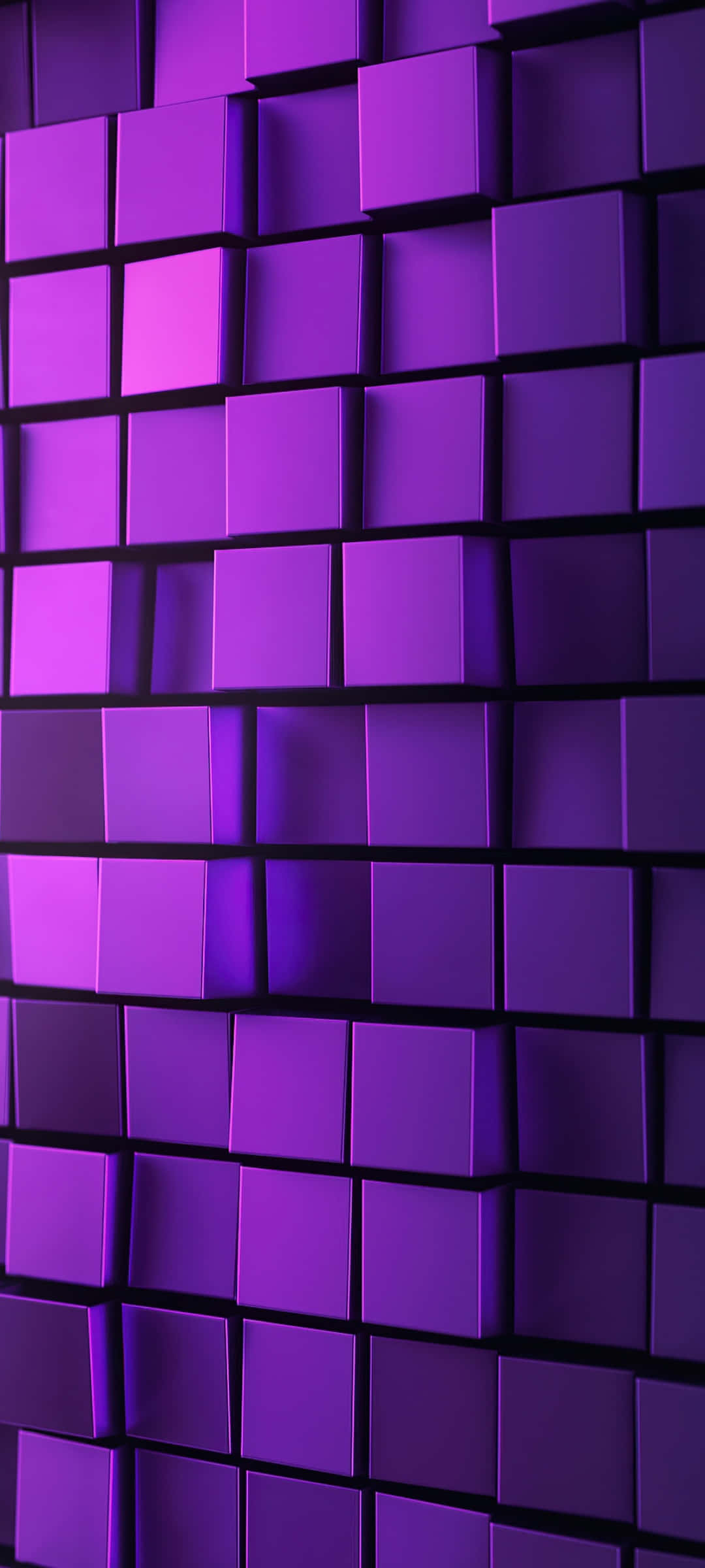 Bloques cuadrados morados 3D súper geniales Fondos de pantalla