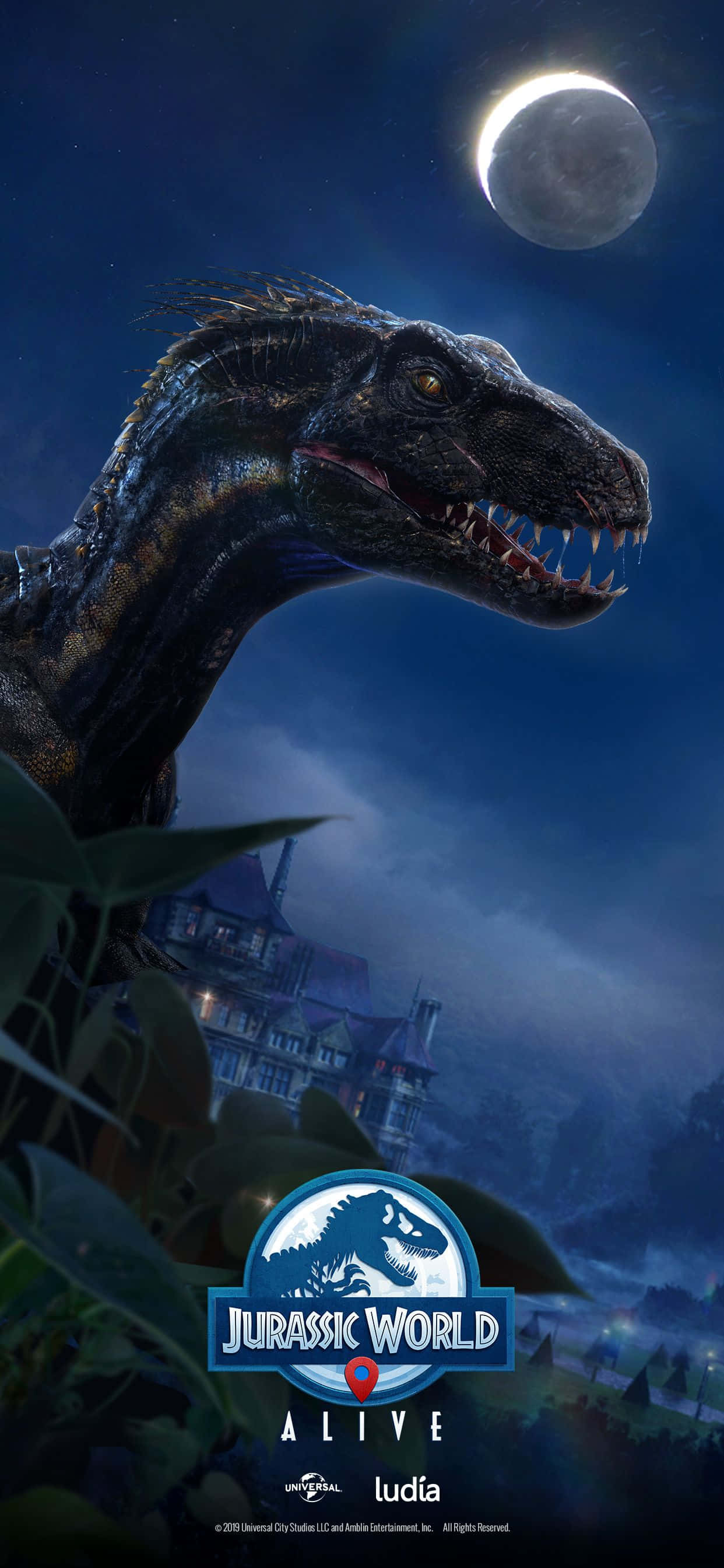 Blue Jurassic World Noche Fondos de pantalla