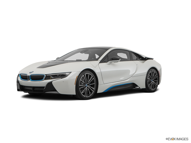 BMW i8 blanco vista lateral Fondos de pantalla