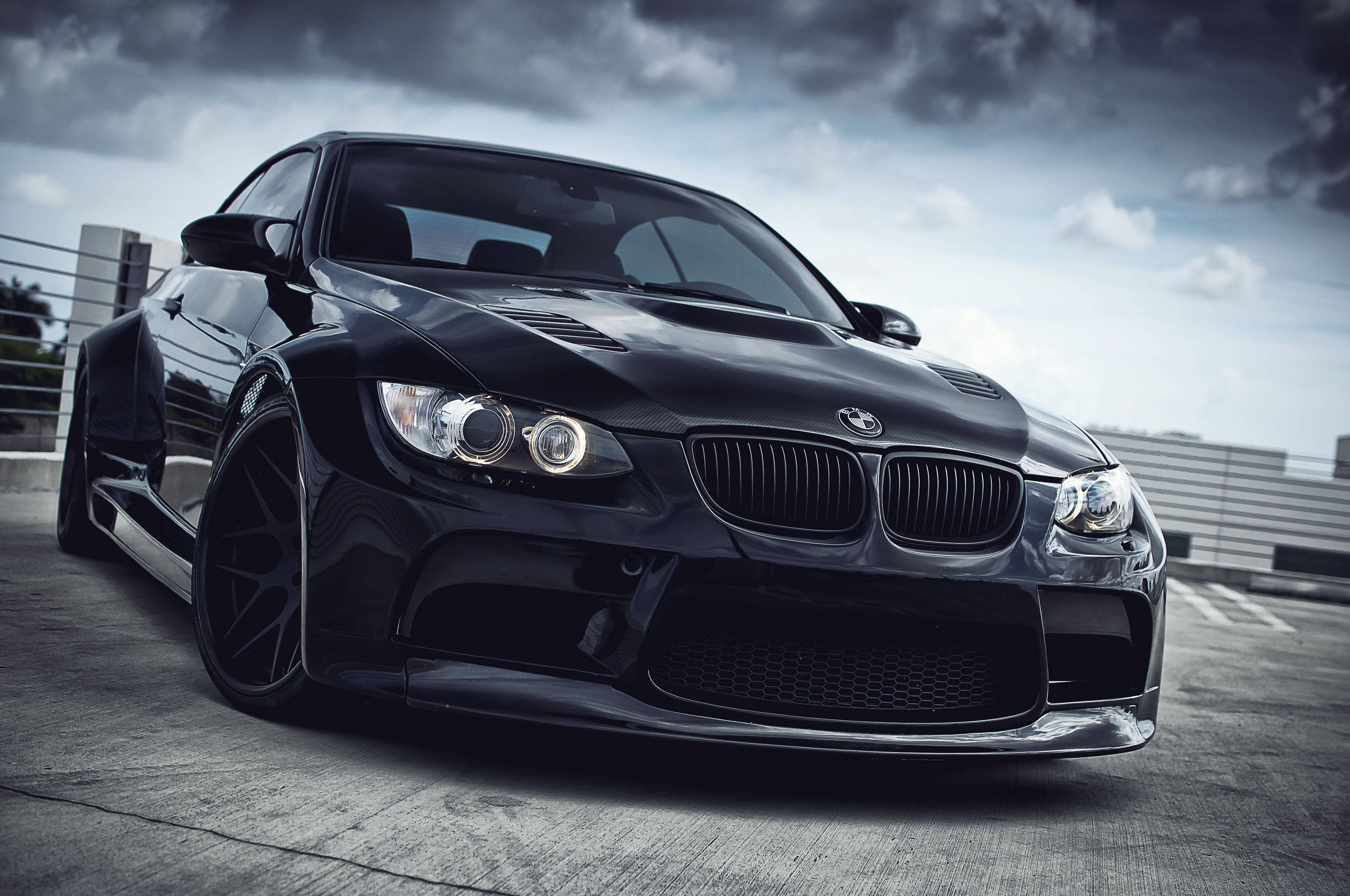 BMW Negro 4K Laptop Coche Fondos de pantalla