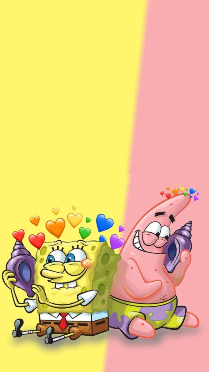 Bob Esponja y Patricio al teléfono Fondos de pantalla