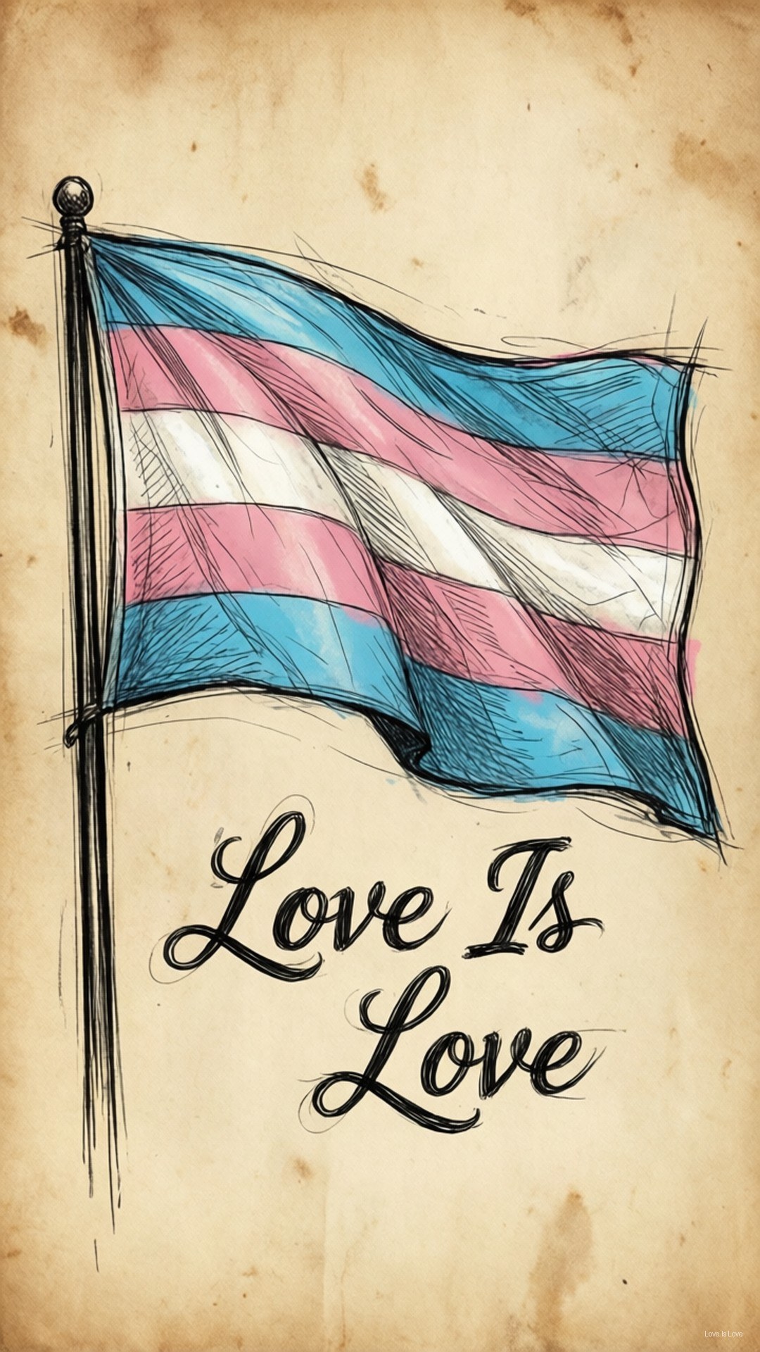 Boceto del Orgullo Trans Fondos de pantalla