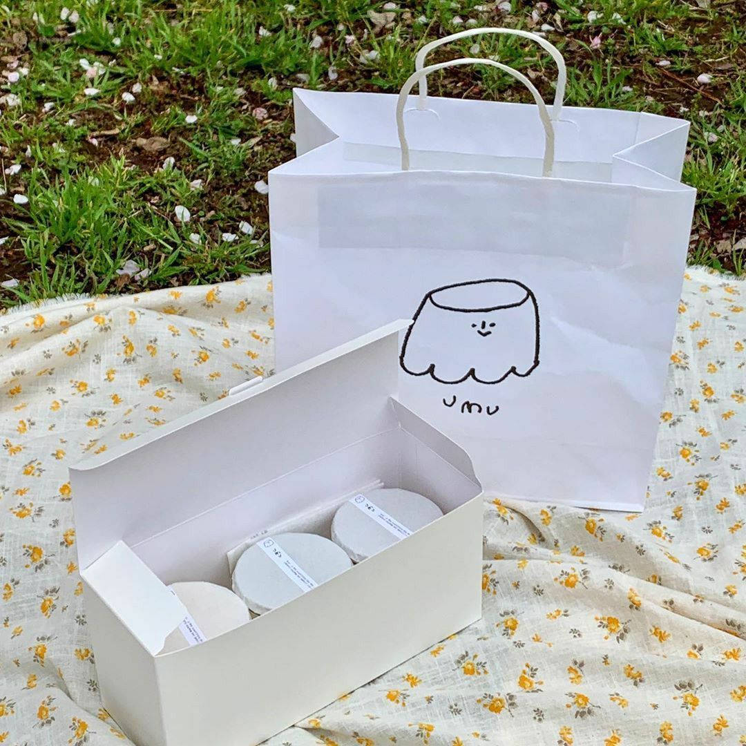 Bolsa de papel estética blanca con pasteles Tumblr Fondos de pantalla