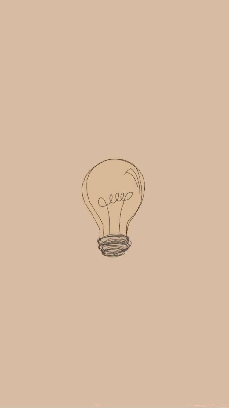 Bombilla Beige Estética Fondos de pantalla