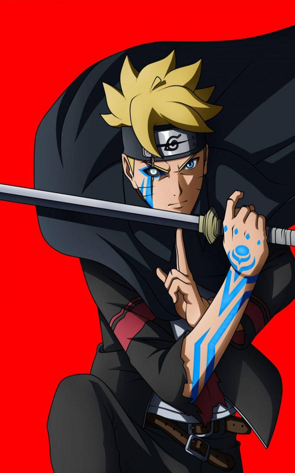 Boruto Fondo Rojo Naruto Teléfono Fondos de pantalla