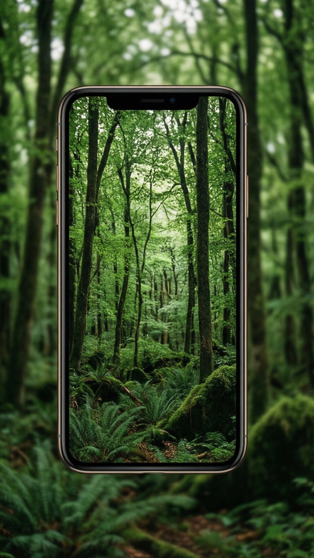 Bosque Reflejado para iPhone X Fondos de pantalla