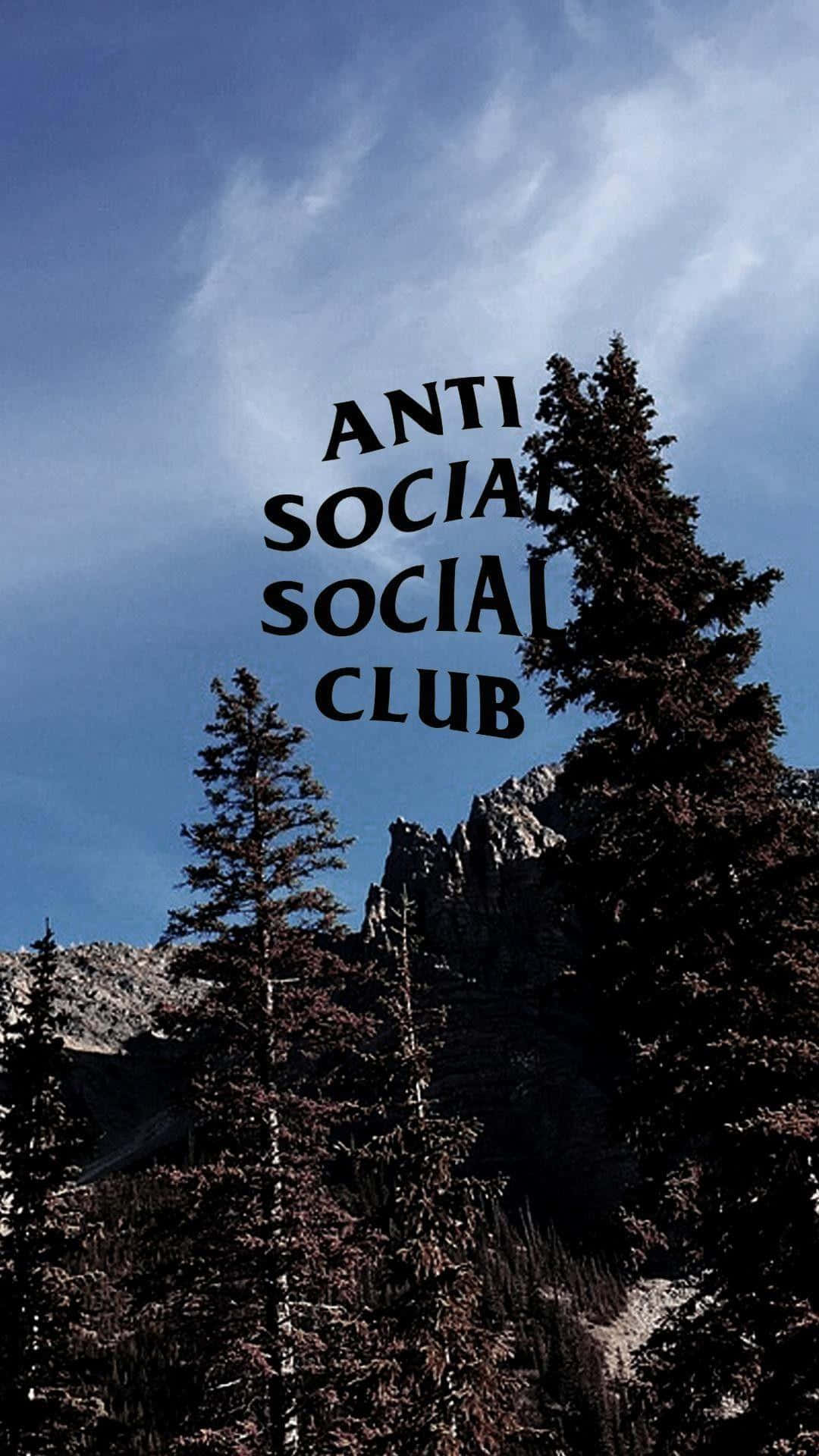 Bosque y logotipo de Anti Social Club para iPhone Fondos de pantalla