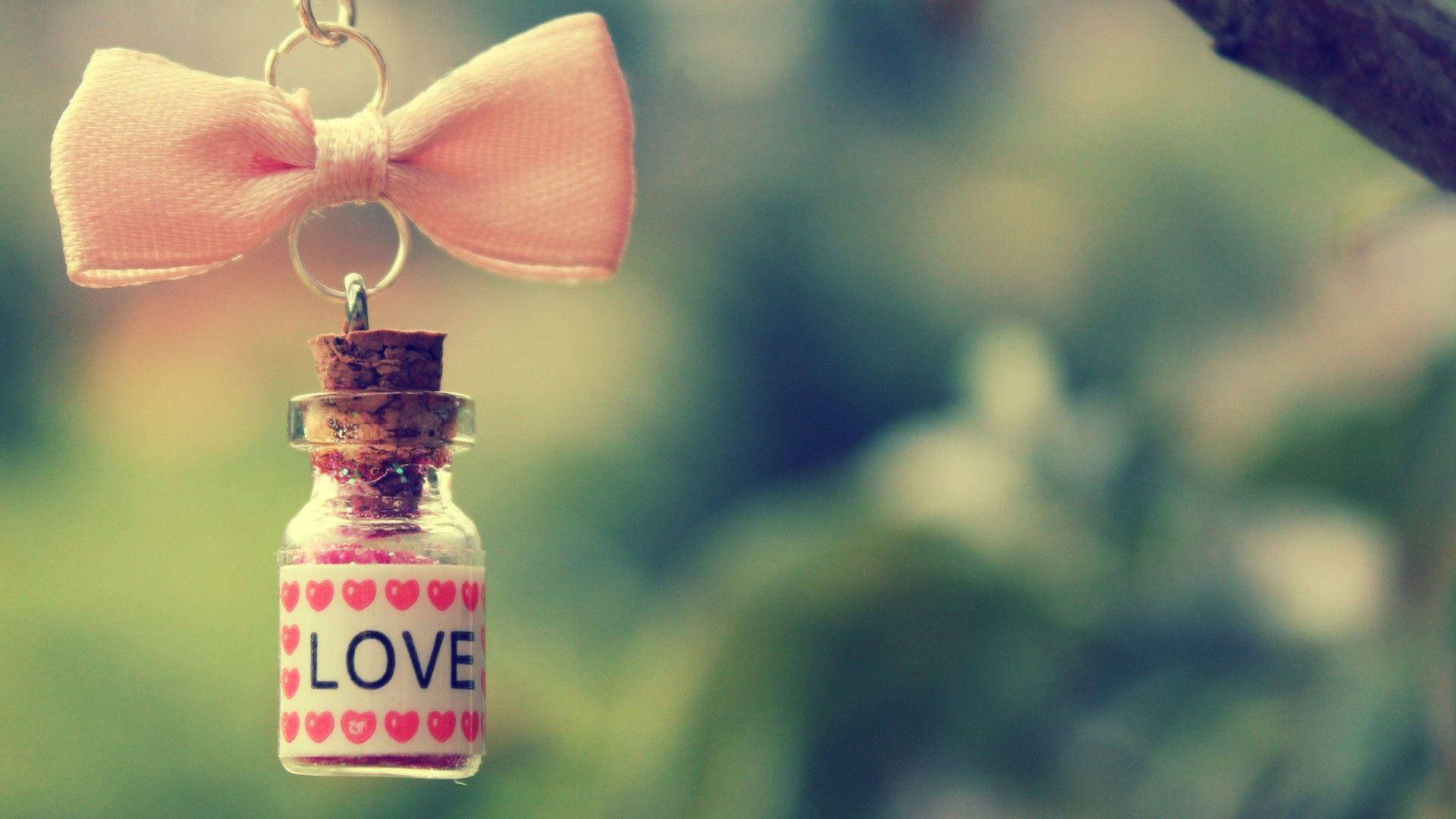Botella de Amor Fondo de Escritorio Lindo Fondos de pantalla