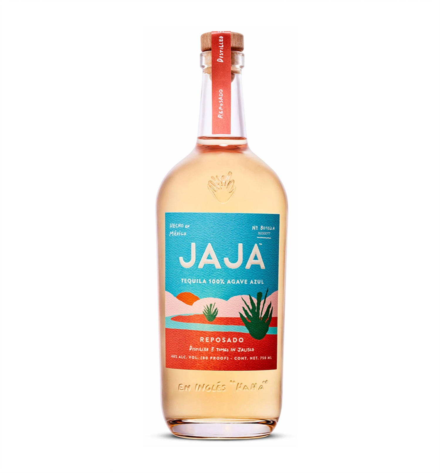 Botella de JAJA Tequila Reposado - Espíritu de Calidad Premium Fondos de pantalla