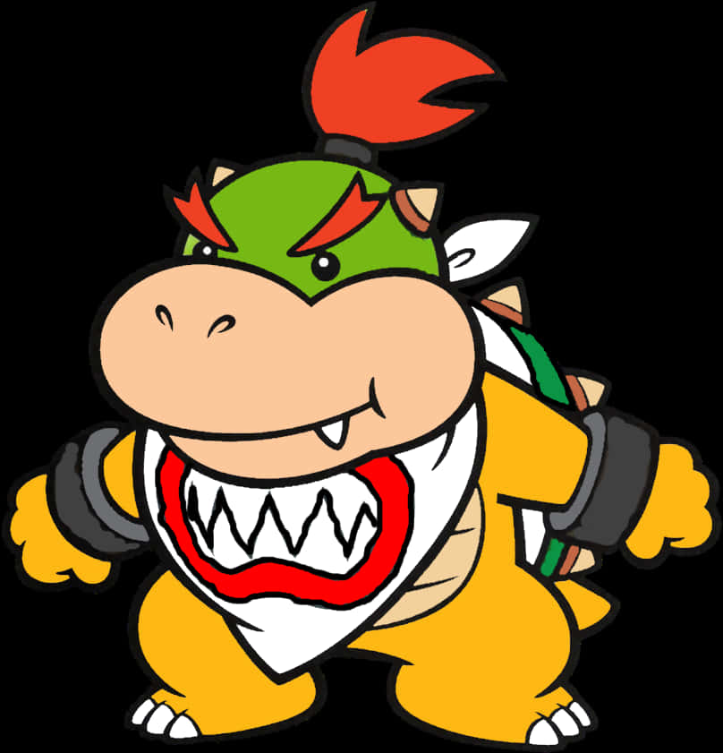 Bowser: Ilustración de personaje animado Fondos de pantalla