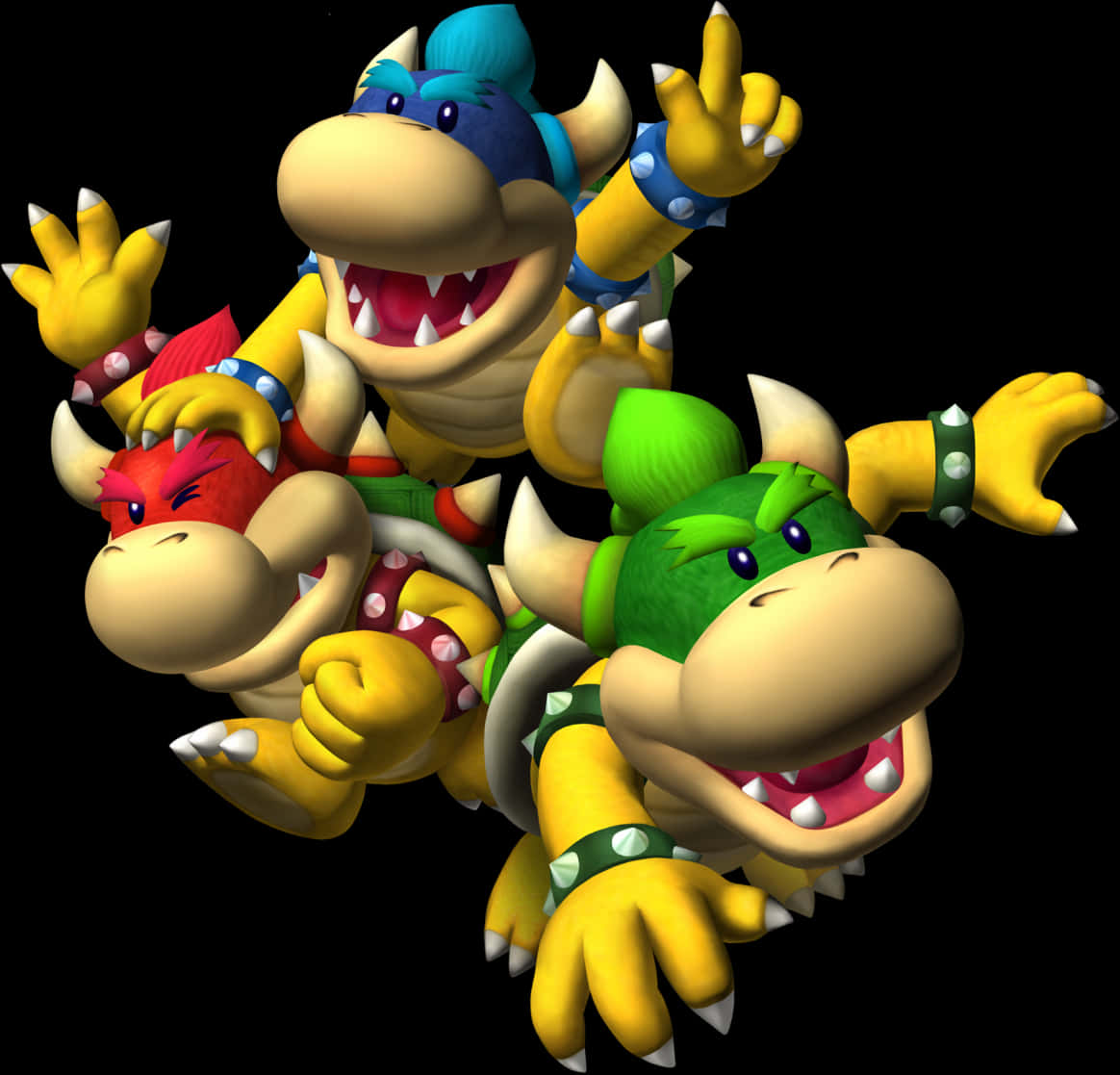 Bowser y los Koopalings: Personajes Animados Fondos de pantalla