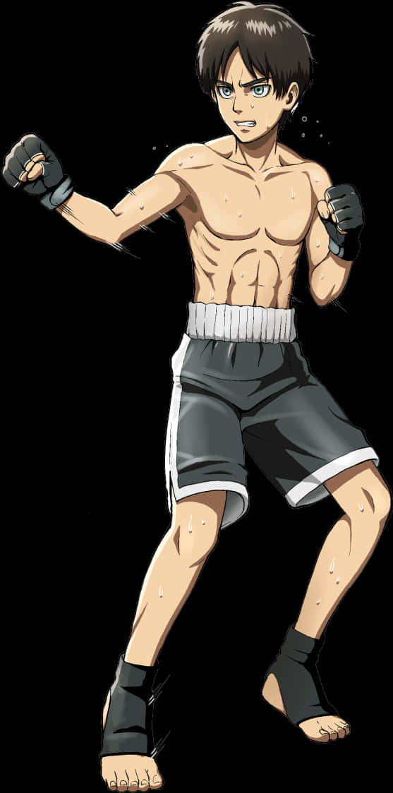 Boxeador Animado Listo para Pelear Fondos de pantalla